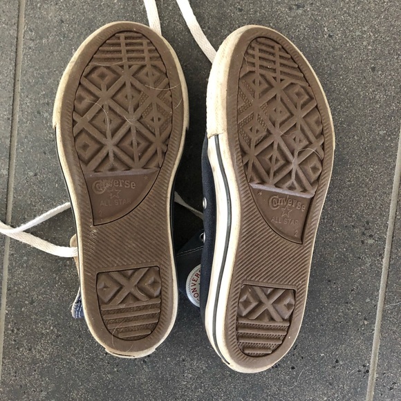 Girls Blue Converse Chuck Taylor All Star High Top - Picture 11 of 11